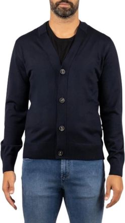 Alpha Industries Cardigan Alpha - Heren - Truien - Blauw - Maat: 2XL Wol