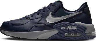Nike Mens Air Max Excee Leather Shoes with Reflective Accents in Blue | IV4041-400