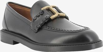 Chlo&eacute; Mokassins aus Glattleder Marcie