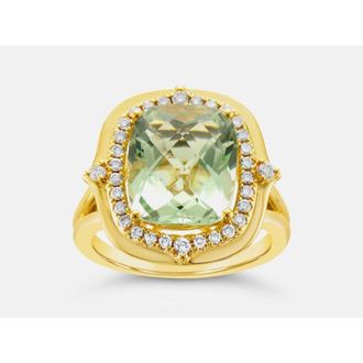Le Vian Ladies Green Quartz Rings in 14K Honey Gold