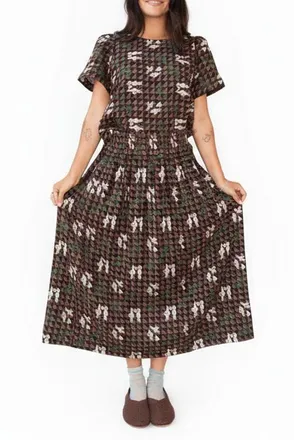 Ace & Jig Rara Reversible Midi Skirt in Atrium at Nordstrom, Size Xx-Small