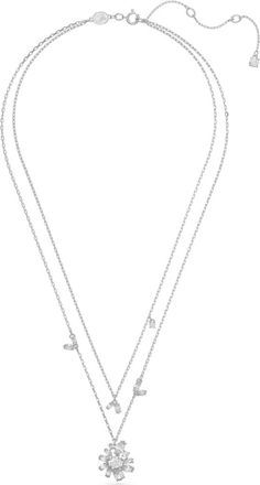 Swarovski Gema Gelaagde Ketting - Dames - Kettingen - Grijs - ONE Size - Accessoires