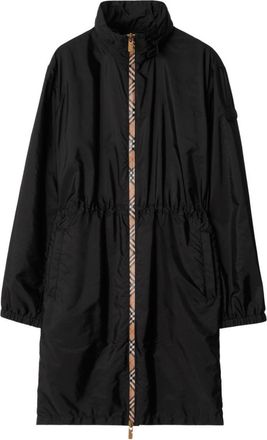 Burberry Check Motif Nylon Rain Jacket