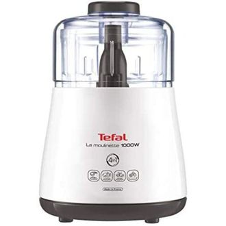 T-fal Dpa 130 La Moulinette 1000 Picadora El&eacute;ctrica De Alimentos 1000 W Transparente, Blanco