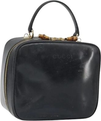 Gucci Pre-owned Vintage Handtas - Dames - Vintage Handtas - Zwart - ONE Size - Leer - Vintage
