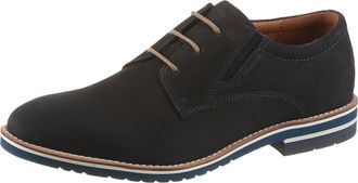 Salamander Schn&uuml;rschuh SALAMANDER, Herren, Gr. 40, dunkelblau, Leder, Basic, Schuhe Schn&uuml;rschuh, Schn&uuml;rer, Business Schuh, Halbschuh mit Blockabsatz