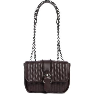 Longchamp Extra Small Quilted Leather Crossbody Bag in Eggplant at Nordstrom Rack