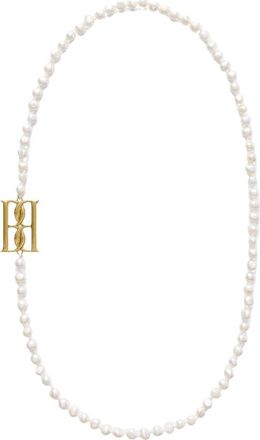 By Malene Birger Henna Brooch - Dames - Kettingen - Wit - ONE Size - Polyester - Accessoires