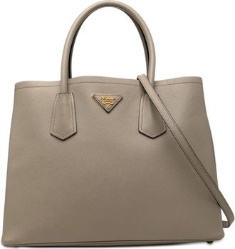 Prada Pre-owned Prada Medium Saffiano Cuir Double Satchel Ladies GMOF9JNTPO9RV1HK