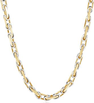 Pompeii3 Mens 14k Gold (79gram) or Platinum (148gram) 5.5mm Link Byzantine Chain Necklace 24