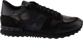 Valentino Garavani Black Camo Rockrunner Sneaker