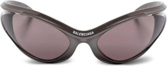 Balenciaga Occhiali da sole Dynamo Wrap - Grigio