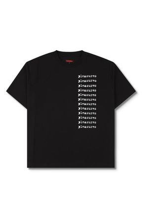 Pleasures Slip Pocket Logo Graphic T-Shirt in Black at Nordstrom, Size Xx-Large