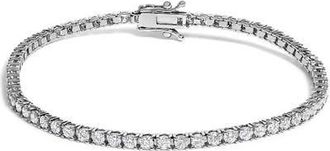 House of Brilliance 14K White Gold 3.00 Ctw Diamond Classic Standard 4 Prong Set Tennis Bracelet at Nordstrom