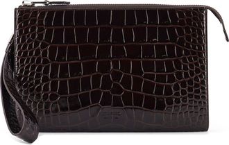 Tom Ford Crocodile-Print Leather Clutch Bag-Uomo