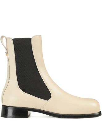 Sergio Rossi 25mm Avenue Chelsea leather boots - Neutrals