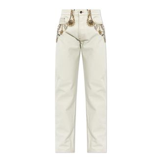 Versace Hombre, Vaqueros, Beige, Talla: W32