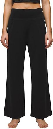 Prana Shea Hot Spell Wide Leg Pants Womens Casual Pants Black : LG (Womens 12-14), Modal/Polyester/Spandex
