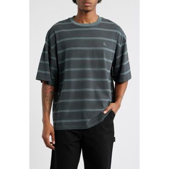 Carhartt Work in Progress Hanson Stripe Cotton Jersey T-Shirt in Hanson Stripe, Kale Green at Nordstrom, Size Xx-Large
