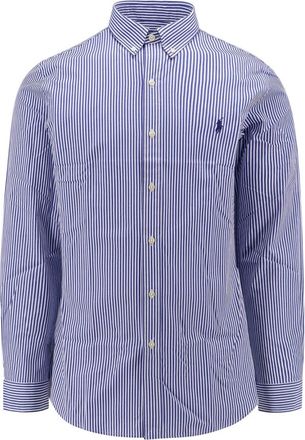 Polo Ralph Lauren Blauwe Buttoned-down Overhemd met Lange Mouwen - Heren - Casual Overhemden - Blauw - S - Katoen - Overhemden