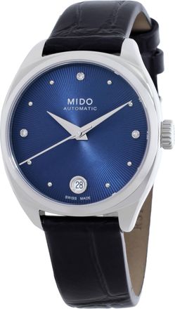 Mido Belluna Automatic Diamond Blue Dial Ladies Watch M0243071604600