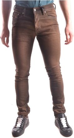Diesel Klassieke Denim Jeans voor Dagelijks Gebruik - Heren - Skinny Jeans - Bruin - W29 - Denim - Jeans