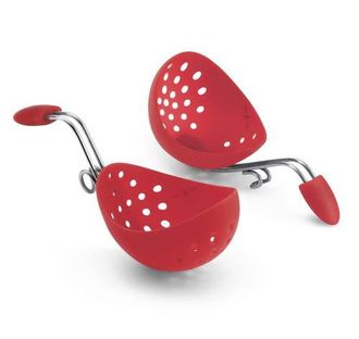 Cuisipro Silicone Egg Poacher Set of 2 With Pan Clips in Red at Nordstrom