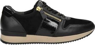 Gabor Best Fitting leren sneakers zwart