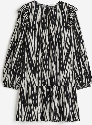 H&M Kleid mit Volants - Schwarz