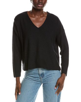 Eileen Fisher Eileen Fisher V-Neck Linen-Blend Sweater
