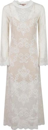 Twinset Twin-set Jurken - Dames - Casual kleedjes - Wit - S - Kleedjes