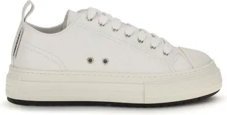 Dsquared2 White Polyethylene Platform Mens Sneakers