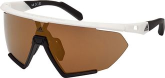 Adidas Sport SP0071 CMPT AERO LI 24G Mens Sunglasses White Size 135