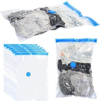 OEM Dailygoods - 8 Bolsas De Vac&iacute;o Para Ropa, 60 X 40 Cm, Bolsas De Compresi&oacute;n Peque&ntilde;as, Bolsas De Vac&iacute;o, Viaje