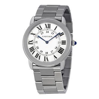 Cartier Pre-owned Cartier Rondo Solo De Cartier GMT Silver Dial Unisex Watch W6701005