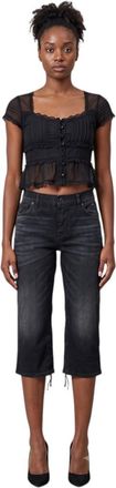 Balenciaga Black Straight Capris Pants