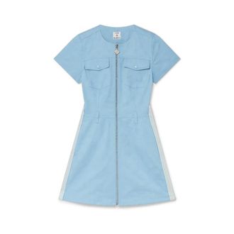 Casablanca Shirt Dresses, female, Blue, Size: XS Monogram Dress