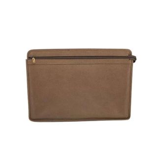 Gucci Pre-owned Clutches, female, Brown, Size: ONE SIZE Pre-owned Leather Zipper Portfolio