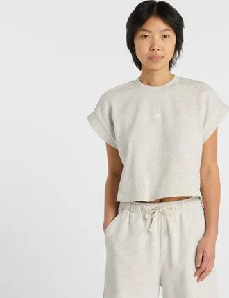 New Balance Donna French Terry T-Shirt in Grigio, Taglia 2XL