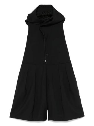Comme Des Garçons Playsuit met capuchon - Zwart