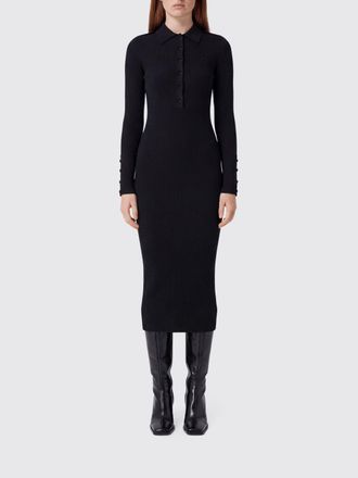 Courr&egrave;ges Ribbed-Knit Slim-Fit Midi Polo Dress in Viscose Blend