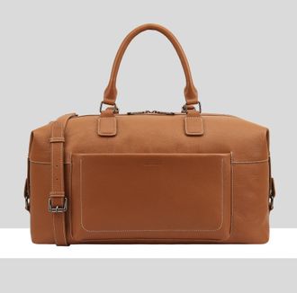 Paul Costelloe Mens James Leather Holdall Bag - Brown - One Size