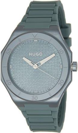 BOSS Grail Light Silicone Strap Watch, 42mm in Blue at Nordstrom Rack