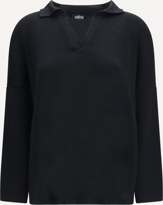 Ella Maglione in lana con collo polo Woman XS
