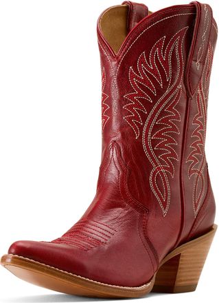 Ariat Womens Julietta J Toe Western Boots in Red Alert, B Medium Width, Size 6.5, by Ariat
