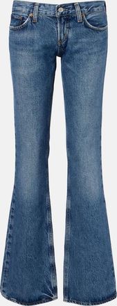 A Gold E Low-rise bootcut jeans