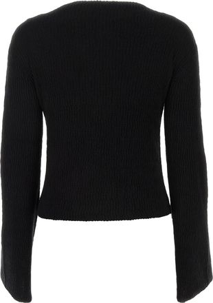 Chlo&eacute; Ribbed Knit Sweater - Black