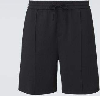 Valentino Cotton-blend jersey shorts