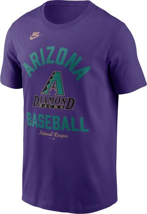 Nike Arizona Diamondbacks Cooperstown Nike Mens MLB T-Shirt in Purple | N19951LDIA-079