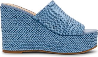 Steve Madden Cassi Sandal BLUE RAFFIA